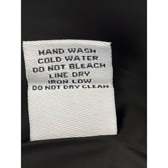 Preppy Tweed Plaid Skirt Large Mini Black & White Checkered Fringe Hem Classic - Picture 9 of 14